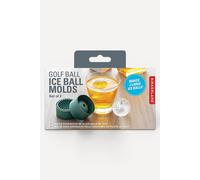 Kikkerland Reusable golf ball ice moulds - set of 2, TPE, makes 5cm ice balls in Green | Size: Large Kikkerland Green Large
