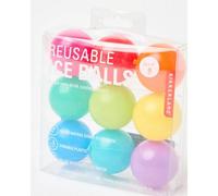 Kikkerland Reusable Ice Balls Set Of 9, Pre-Filled Distilled Water, Multi-Colour 1.25In Diameter