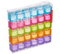 Kikkerland Reusable Ice Cubes, Set of 30, Blue/Pink/Green/Orange/Purple, 16.3 x 2.8 x 13.8 cm