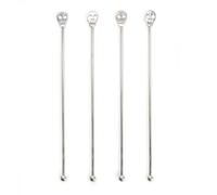 Kikkerland - Set of 4 Skull Cocktail Mixers