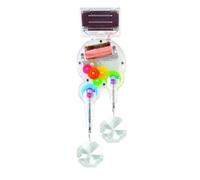 Kikkerland Solar Powered Window Decoration Double Rainbow Maker With Crystals