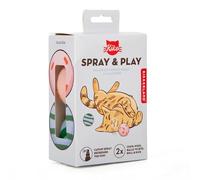 Kikkerland Spray & Play Catnip Kit - Wool Balls for Play & Catnip Spray to Refresh The Fun for Your Kitty Cat - Fun Gift for Cat Lovers