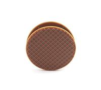 Kikkerland Stroopwafel Bag Clip, Brown, Set of 4