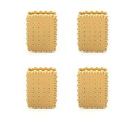 Kikkerland Tea Biscuit Bag Clip, Brown, Set of 4