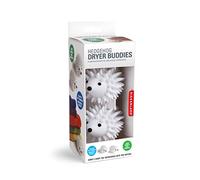 Kikkerland TPR Hedgehog Dryer Buddies, Set of 2, White