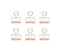 Kikkerland Wire Clips, Copper, Set of 6 (OR73-CO)