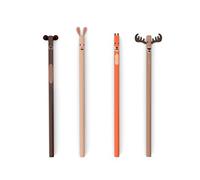 Kikkerland Woodland Pencils, Set of 4 (4347)