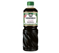 Kikkoman All Purpose Naturally Brewed Less Salt Cooking Soy Sauce Bottle 1L