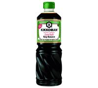 Kikkoman Less Salt Soy Sauce, 975 ml, (Pack of 6), Naturally Brewed