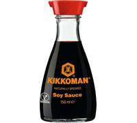 Kikkoman Naturally Brewed Original Soy Sauce 150 ml | 100% Natural Ingredients | Authentic Premium Japanese Soy Sauce | Rich Umami Flavour ideal for Asian Sushi & Stir Fries | Vegan | Single Bottle