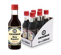 Kikkoman Naturally Brewed Original Soy Sauce 250 ml | 100% Natural Ingredients | Authentic Premium Japanese Soy Sauce | Rich Umami Flavour ideal for Asian Sushi & Stir Fries | Vegan | Pack of 6