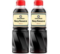 Kikkoman Naturally Brewed Soy Sauce 500ml (Pack of 2)