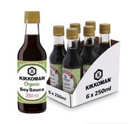 Kikkoman Organic Soy Sauce, 250ml, (Pack of 6), Naturally Brewed