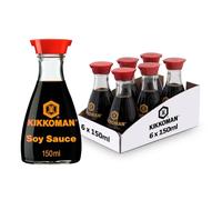 Kikkoman Soy Sauce, 150 ml, (Pack of 6), Naturally Brewed