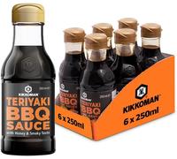 Kikkoman Teriyaki BBQ Honey Sauce, 250ml (Pack of 6)