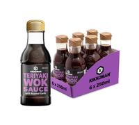 Kikkoman Teriyaki Stir Fry Sauce with Roasted Garlic, 250ml (Pack of 6)
