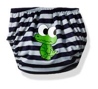 Kiko & Max Boys' Absorbant Reusable Swim Diaper Alligator Navy Small