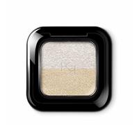 KIKO Milano Bright Duo Eyeshadow - Shade 01 Metallic White / True Gold | Duo Shades | Rich Intense Payoff | Blendable | Multi-Finish