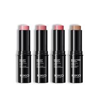 KIKO Milano Contour & Blush Stick Set | Sculpting Touch Contour 203 & Velvet Touch Blush 06, 07, 08 | Radiant Finish