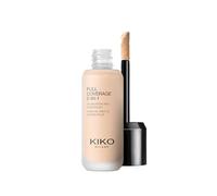 KIKO Milano Full Coverage 2-in-1 Foundation & Concealer - Shade WR01 | Dual-Action | Superior Coverage | Matte Satin Finish | Buildable | Blendable