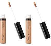 KIKO Milano Full Coverage Dark Circles Concealer 09 | High-Coverage Liquid Concealer For The Face And Eye Area (Pack of 2)