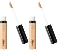 KIKO Milano Full Coverage Dark Circles Concealer 18, High-Coverage Liquid Concealer For The Face And Eye Area (Pack of 2)