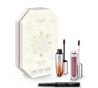 KIKO Milano Snow-Kissed Holiday Glam-Faves Make Up Gift Set, Makeup Gift Set: Volumising Mascara, Matt-To-Shimmering Lipstick And Eyeshadow Stick
