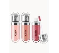 KIKO Milano Glossy Lip Set 03, Lip Kit: 3 Moisturising Lip Glosses With A Volumising 3D Effect