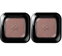 KIKO Milano High Pigment Eyeshadow 34 | Highly Pigmented Long-Lasting Eye-Shadow, Available In 5 Different Finishes: Matte, Pearl, Metallic, Satin And Shimmering (Pack of 2)