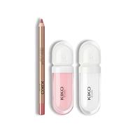KIKO Milano Lip Volume Tutu Rose | Perfecting and volumising lip cream, Lip Volume 02 Transparent | Perfecting Lip Cream Volumizing Effect and Creamy Colour Comfort Lip Liner 05 Longlasting Lip Pencil