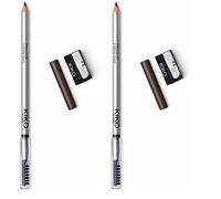 KIKO Milano Precision Eyebrow Pencil 02, Eyebrow Pencil With Micro-Precision Hard Formula And Separator Comb (Pack of 2)