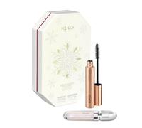 KIKO Milano Snow-Kissed Holiday Mountain Buddies Make Up Gift Set, Makeup Gift Set: 3D Hydra Lip Gloss And Volumising Mascara