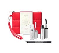 KIKO Milano Snow-Kissed Holiday Secret Santa Mini Make Up Gift Set, Makeup Gift Set: Volumising Mascara, Eye Pencil, And Liquid Highlighter In Miniature Form