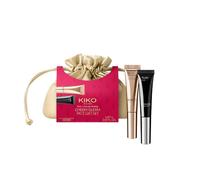 KIKO Milano Twist 'N Twinkle Holiday Cheeky Gleam Face Gift Set | Liquid highlighter and liquid blush for a radiant, warm glow, in an elegant gold-tone pouch. The perfect party gift