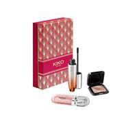 KIKO Milano Twist 'N Twinkle Holiday Holly Jolly Trio Make Up Gift Set | Ultra-volumising mascara, 3D Hydra lip gloss and metallic eyeshadow for a complete, dazzling party look