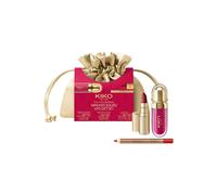 KIKO Milano Twist 'N Twinkle Holiday Mini Kiss Squad Lip Gift Set 02 | Mini matte lipstick, mini lip gloss and lip pencil for a complete lip look. The perfect set