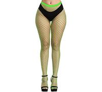 Kikoroco Women's High Waisted Fishnet Stockings Elasticity Patterned Thigh High Suspender Pantyhose