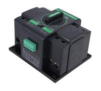 Kikumi 125A 2P Dual Power Automatic Transfer Switch, Compact Aesthetic Design with Protective Cover, Auto Manual Switching Mode for Residential Industrial Photovoltaic Systems