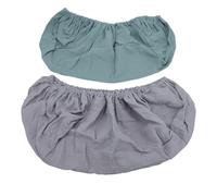Kikumi 2pcs Changing Pad Cover Soft Breathable Diaper Changing Table Pad Cover Solid Color Changing Pad Sheets for Baby (Green Grey)