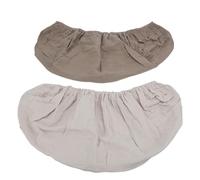 Kikumi 2pcs Changing Pad Cover Soft Breathable Diaper Changing Table Pad Cover Solid Color Changing Pad Sheets for Baby (Light Tan Apricot)