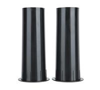 Kikumi 2PCs Open Hole 50mm Tube Smooth Inner Wall Speaker ABS Plastic Inverted Tube for 4-6 Inches Speakers (Open hole 50 tubes)
