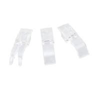 Kikumi 3Pcs Transparent Presser Foot Set Fit for Singer Sewing Machine Clear 10mm Width Parts Accessories