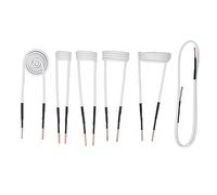 Kikumi 6 Pcs Induction Heater Coil Kit 2.5mm Brass 20 30 40 50mm Freedom Forming Flat Type Induction Heater Wires