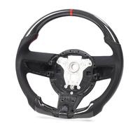 Kikumi Carbon Fiber Steering Wheel with 3K Twill Weave Carbon Fiber, Ergonomic Design for Thigh Clearance with Flat Bottom D Shape Racing Wheel, for Enhanced Aesthetics and Control