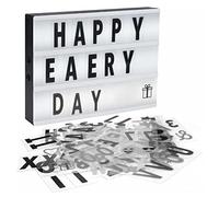 Kikumi Cinema Light Box, LED Backlit Light Up Letter Box with 96 Lettering Stickers for Wall Table Decoration, DIY Warm for Restaurants Cafes Parties