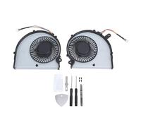 Kikumi CPU GPU Cooling Fan for Aero15 RP64 RP64W RP65W Aluminum Alloy 4 Pin Laptop Replacement CPU GPU Cooling Fan with Repair Tools