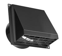 Kikumi Dryer Vent Cover Outside, 4in Wall Mount Extractor Vent with Removable Mesh Aluminum Alloy, for Home Bathroom Garage Kitchen Shed RV