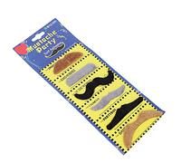 Kikumi Fake Mustaches, Easy to Paste and Remove, Many Styles, 6 Pcs Self Adhesive Novelty Mustache Individualized Costume Fake Moustaches Stickers for Halloween, Christmas, Parties