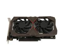 Kikumi Gaming Graphics Card, HDR Technology GPU Graphics Card DVI with Dual Fans for Multimedia