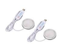 Kikumi LED Puck Lighting Kit, 3 Colors 5V USB Powered for Lab A1 A1mini P1S P1P 3D Printer Kit Creative DIY Lighting Set